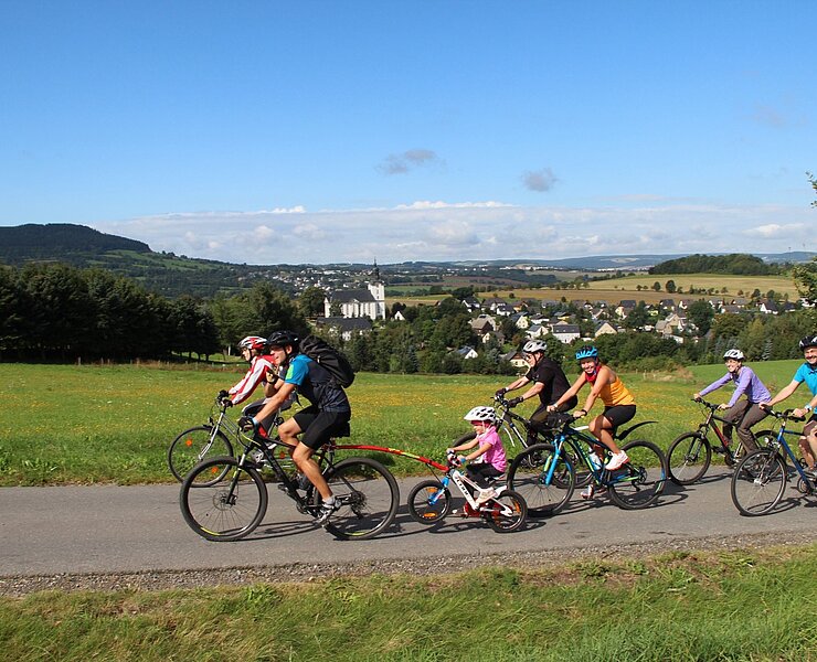 Radfahren auf dem Annaberger Landring (Hans Feller)