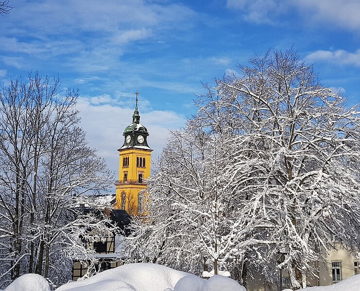 Blick zur Stadtkirche St. Petri Augustusburg (Doreen Fiebig)