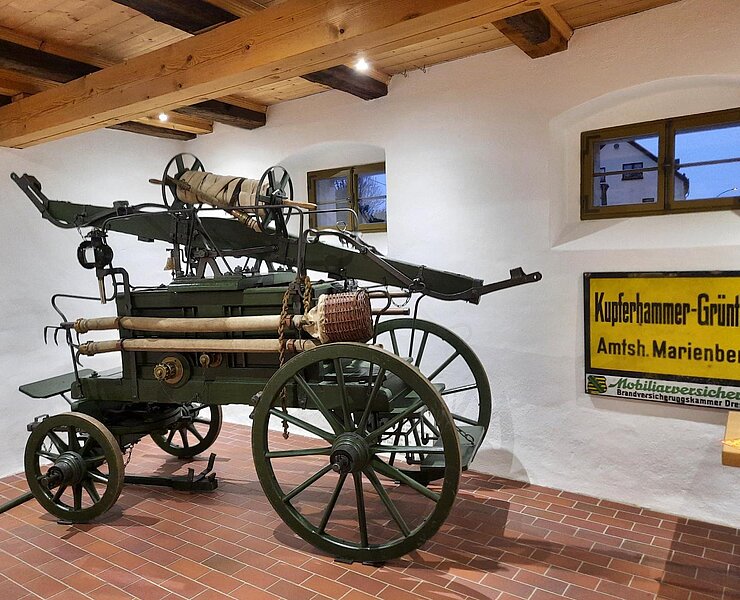 Feuerwehrhandruckspritze der Saigerhütte Grünthal ()