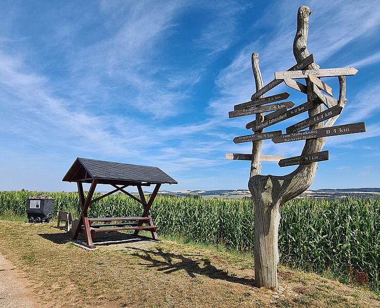 Rastplatz am Montania-Schacht (Gemeinde Jahnsdorf)