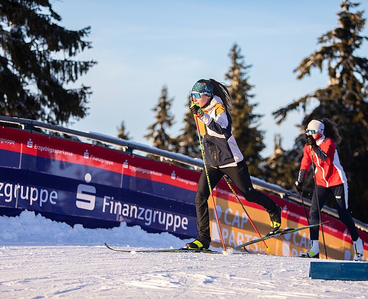 Skilanglauf in der Sparkassen Skiarena Oberwiesenthal (Studio2Media)