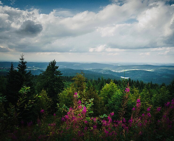 Blick vom Auersberg (Tourismusverband Erzgebirge e.V. /Dan Zoubek)