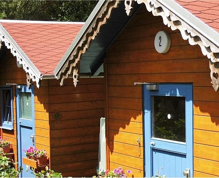 Campinghütte im Waldcamping Erzgebirge ()