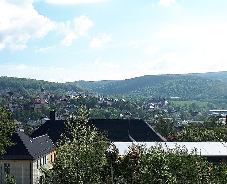 Ausblick vom Sowjetisches Ehrenmal (Koordinator Städtebund Silberberg)