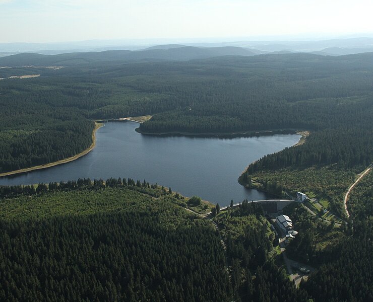 Luftbild Talsperre Carlsfeld nach Süden (Stefan Unger)