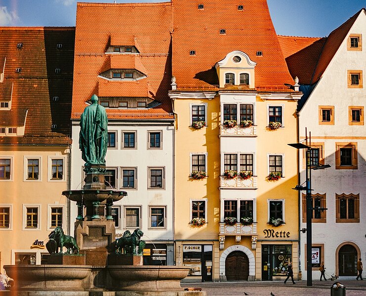 Historische Altstadt Freibergs (Silberstadt® Freiberg_Albrecht Holländer Artworks)