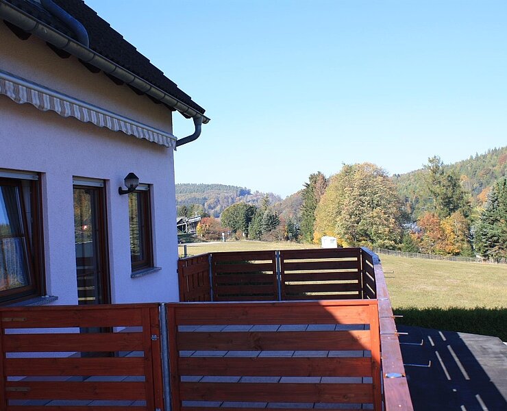 Herbstblick von der Terasse ()