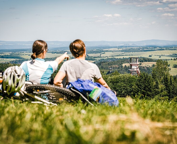 Radfahren in der Urlaubsregion Altenberg (Phillip Maethner)