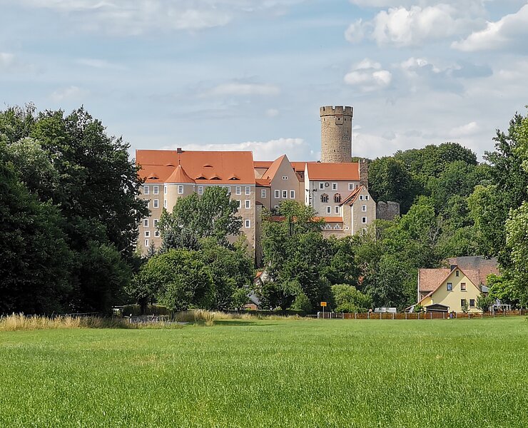 Burg Gnandstein aus Richtung Wüstenhain (Bastian Rakow)