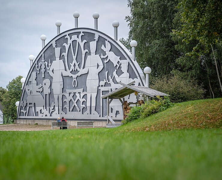 der weltgrößte Schwibbogen in Johanngeorgenstadt (D. Stratmann)
