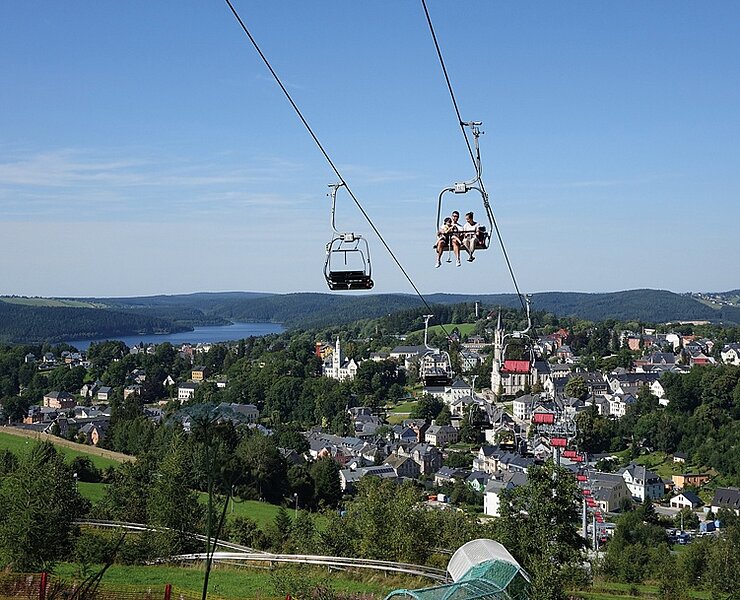 Adlerfelsenbahn mit Blick auf Eibenstock (Ina Gläser)