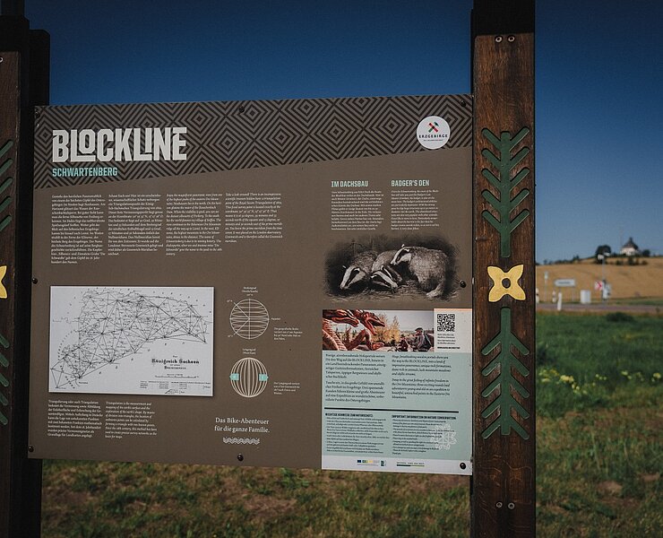 BLOCKLINE Infotafel Neuhausen Hotel Dachsbaude (Tourismusverband Erzgebirge e.V./ Dan Zoubek)