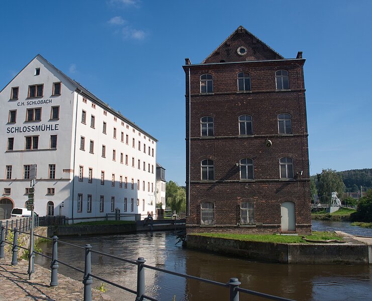 Mühlplatz Rochlitz - Schlossmühle (Bastian Rakow)