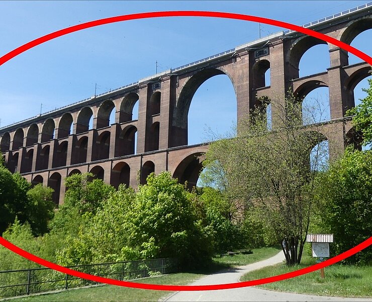 Die beste Aussicht auf die größte Ziegelbrücke der Welt – Wanderung an der Göltzschtalbrücke ()