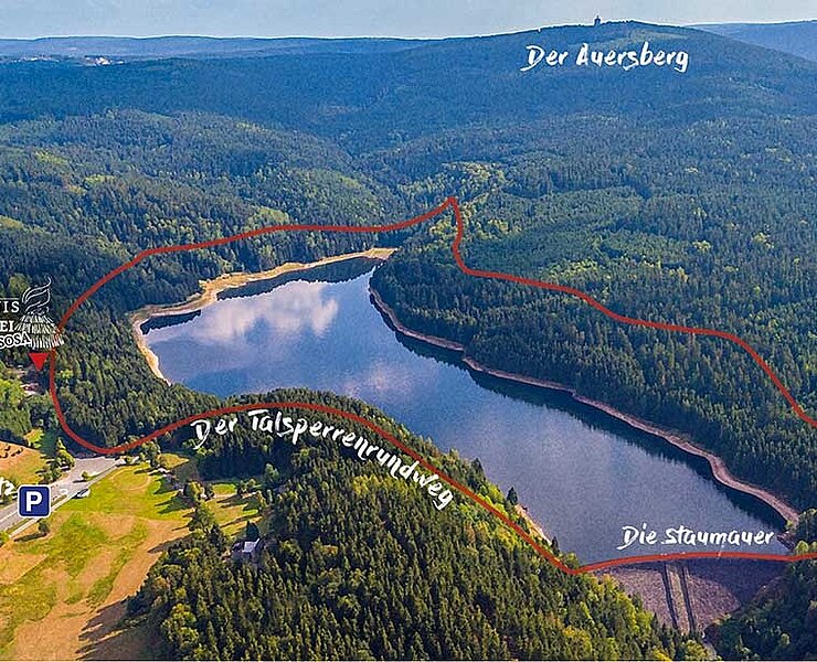 Rundweg um die Talsperre Sosa (BUR Werbung)