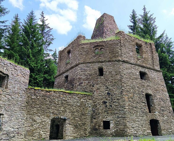 Kalkwerk in Háj bei Loučná pod Klínovcem (Montanregion Krušné hory - Erzgebirge, o.p.s.)