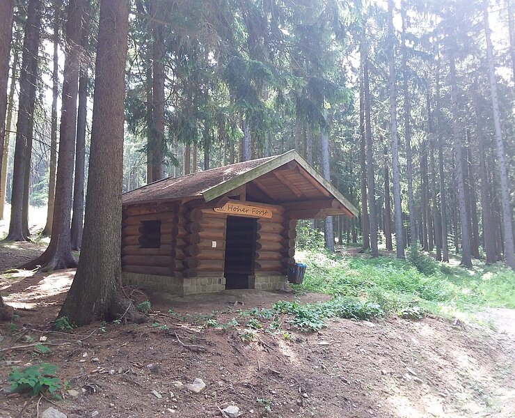 Schutzhütte am Hohen Forst (Christfried Nicolaus, Hartmannsdorf)