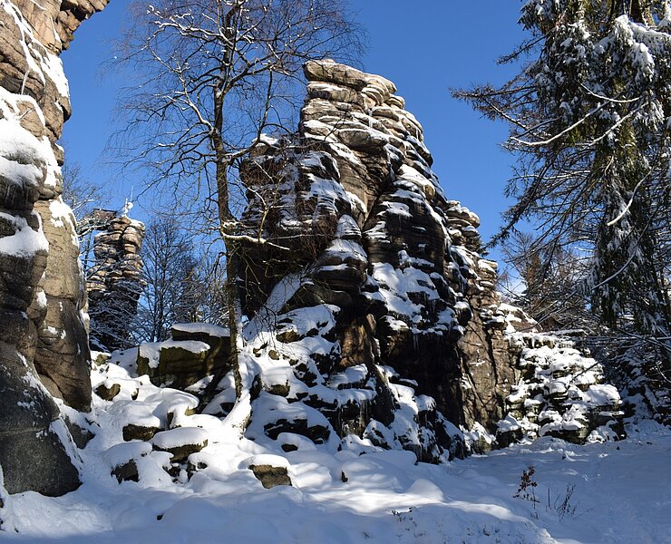 Greifensteine im Winter (Corinna Bergelt)