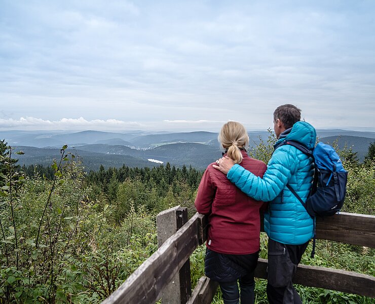 Ausblick vom Kammweg Erzgebirge-Vogtland (Dennis Stratmann)