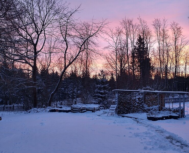 Garten im Winter ()