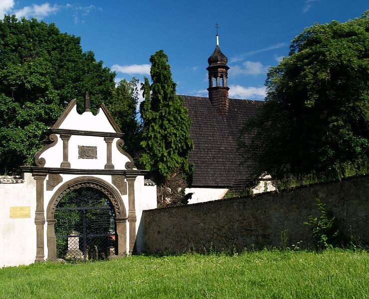 Bergbaustadt Graupen - Friedhof der St. Anna Kirche (WFE GmbH Annaberg-Buchholz)