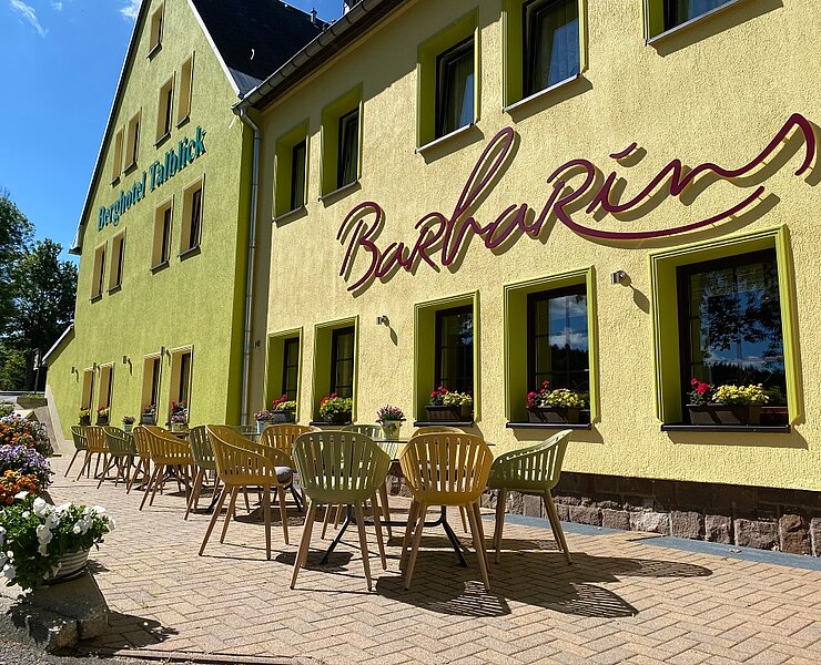 Restaurant Barbarins im Berghotel Talblick - Barbarinsterrasse (Iris Gläser, Berghotel Talblick)