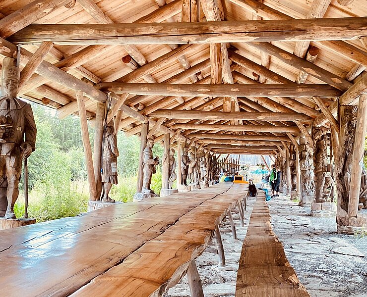 Längster Tisch der Welt in Blockhausen (Tourismusverband Erzgebirge e.V. /Doreen Burgold )