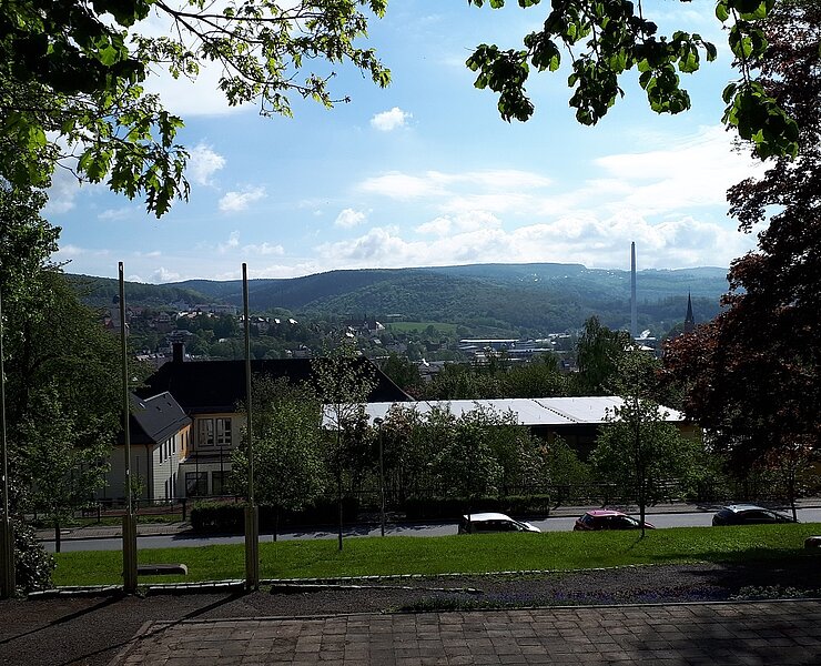 Ausblick vom Sowjetisches Ehrenmal (Koordinator Städtebund Silberberg)