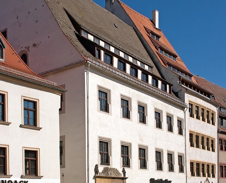 Historische Altstadt Freiberg / Obermarkt - Ratskeller (J. Kugler)