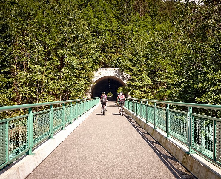 Flußradtouren im Erzgebirge - Tunneleinfahrt am Mulderadweg (Rene Geans)