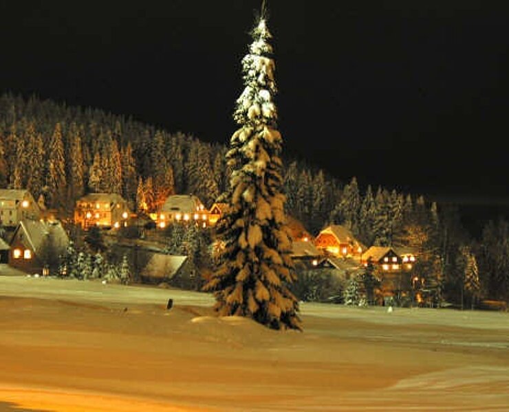 Winterabend in Carlsfeld ()
