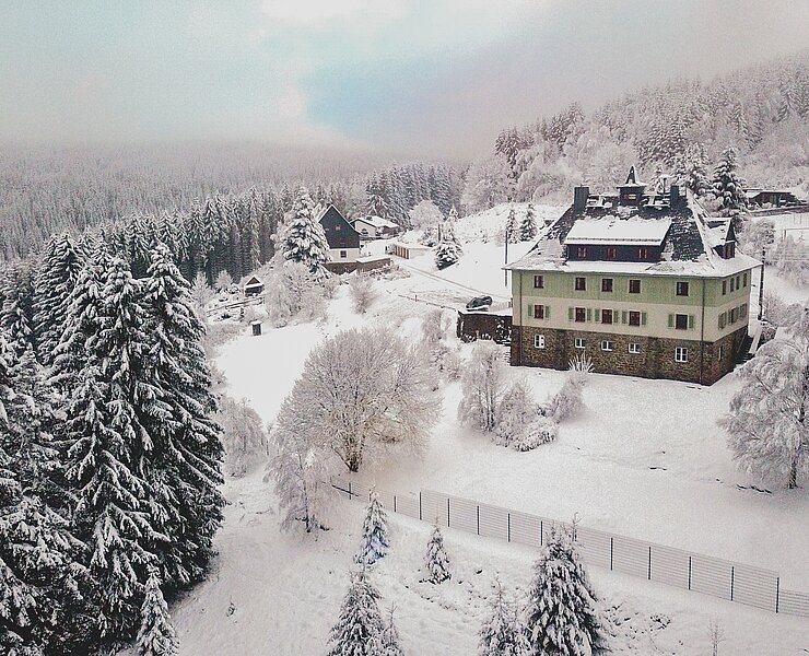Jugendherberge Johanngeorgenstadt im Winter (DJH Redaktion)