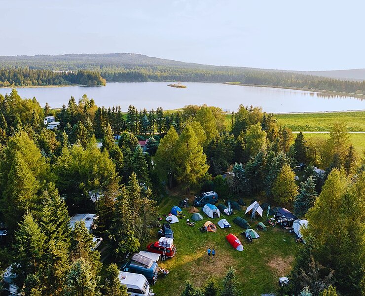 Campingplatz Galgenteich Altenberg (Tourismusverband Erzgebirge e.V./ Martin Donat)