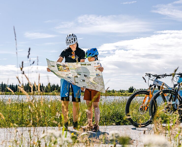 Fahrradfahren am Galgenteich (Phillip Maehtner)
