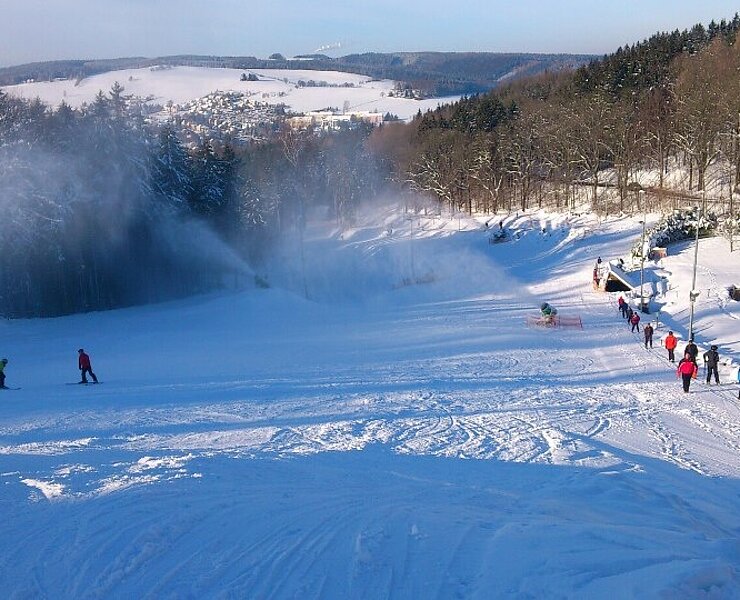 Skifahren in Augustusburg (Jörg Hammer)