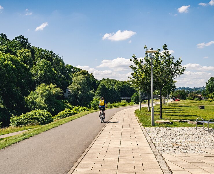 Mulderadweg in Zwickau ()