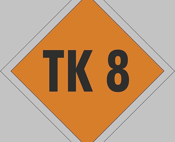 Schild Terrainkurweg 8 - TK8 ()