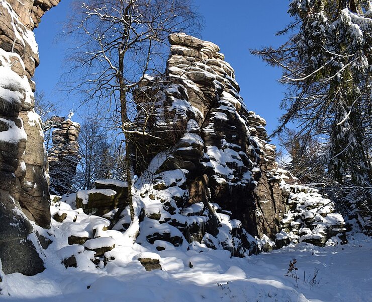 Greifensteine im Winter (Corinna Bergelt)