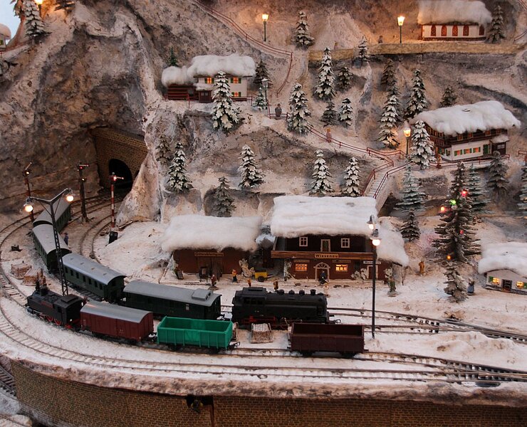 Weihnachtsberg im Depot Pohl-Ströher in Gelenau (Vanessa Schüppel)