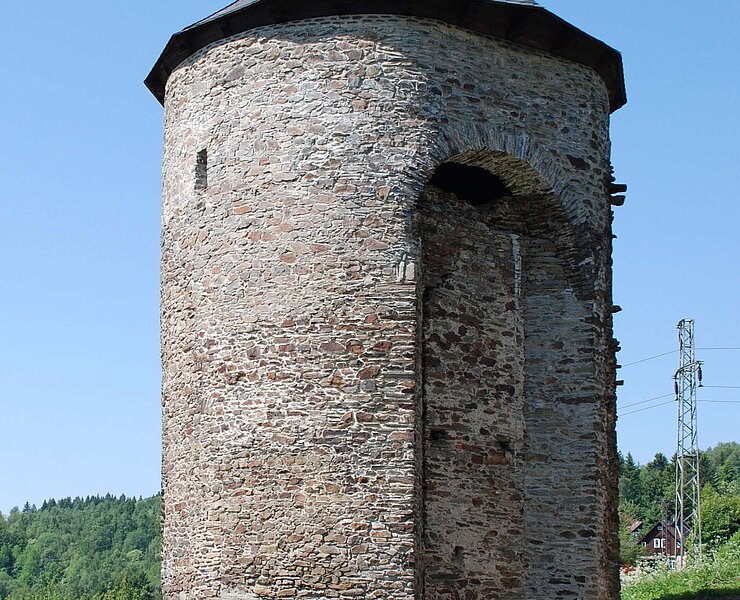 Bergbaulandschaft St. Joachimsthal - Burg Freudenstein (WFE GmbH Annaberg-Buchholz)