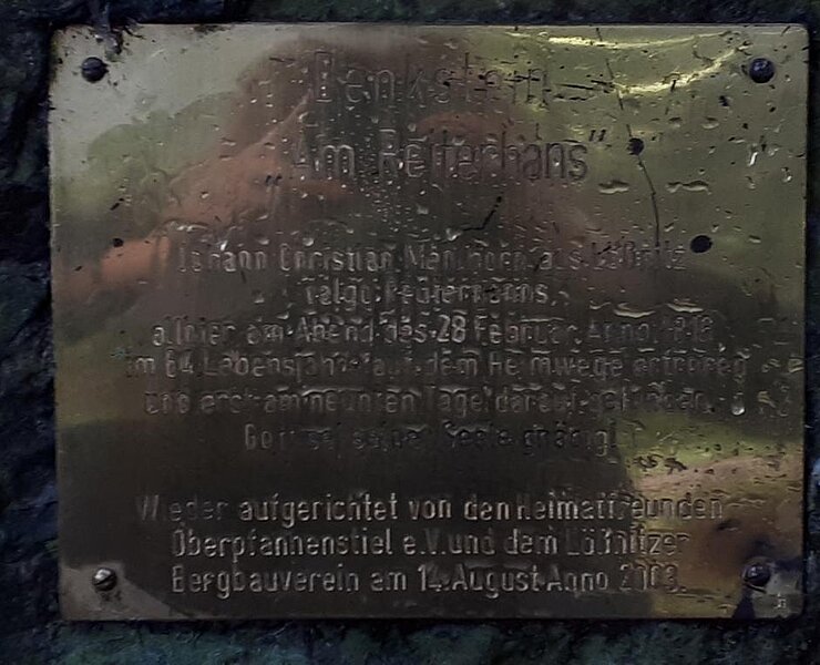 Gedenktafel (Koordinator Städtebund Silberberg)