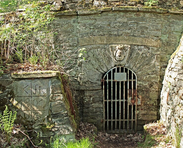 Kunstgraben Roter Graben - Mundloch des Verträgliche Gesellschaft Stolln (WFE GmbH Annaberg-Buchholz)