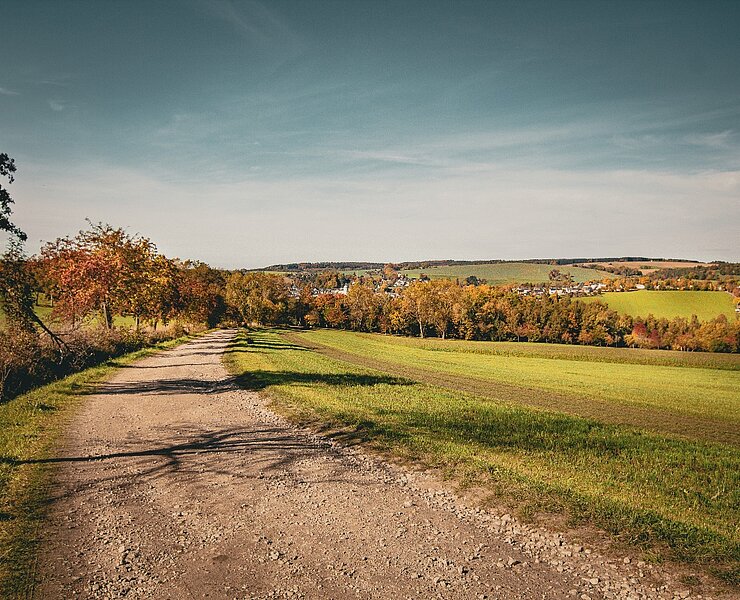 Blick auf Lößnitz - Wanderbarer Silberberg (Theresa Seidler)