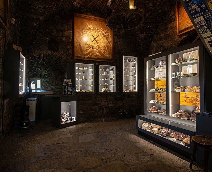 Mineraliensammlung im Turmmusem Geyer (Klaus Lohs)