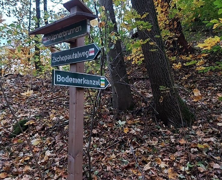 Wegweiser an der Zschopau (B. Knöbel)