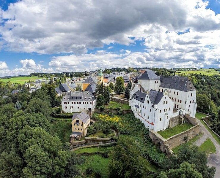 Luftaufnahme von Wolkenstein (Schloss) (Dirk Rückschloß)