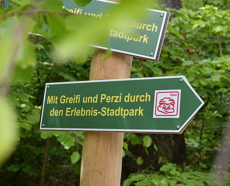 Kinderwanderung im Erlebnis-Stadtpark Thum (Vanessa Schüppel)