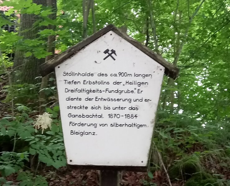 Informationstafeln Bergbaulehrpfad (Stadt Zschopau Schloss Wildeck)