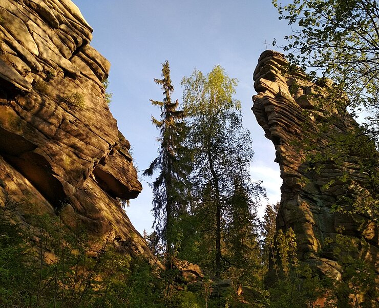 Sonnenuntergang an den Greifensteinen (Susanne Martin)