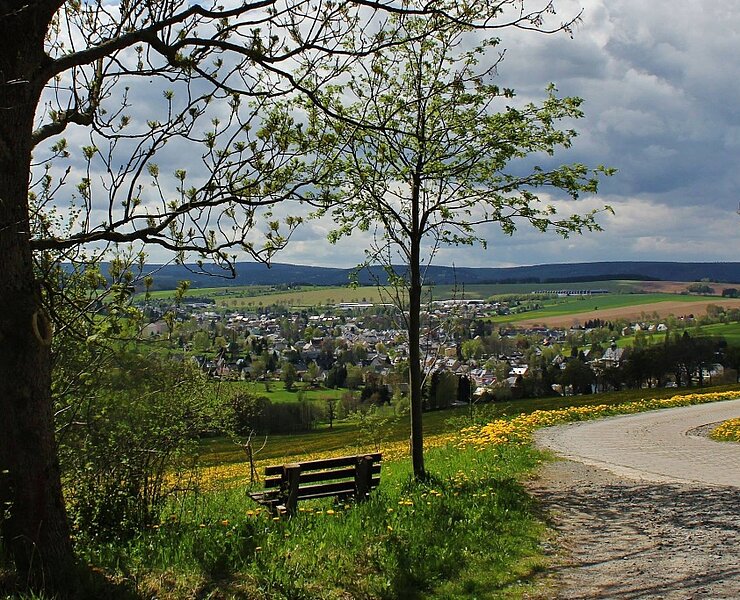Blick vom Liebenstein auf Crottendorf ()